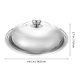 thumbnail image 2 of Household Pot Cover Stainless Steel Pan Lid Multi-function Pot Lid Home Accessory, 2 of 8