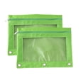 thumbnail image 2 of kladzum 2Pc Pencil Pouch for 3 Ring Binder Bulks Pencil Case with Zipper, Pencil Pouches Pencil Bags B5 Office Storage File Bag with Three Holes and Zipper Pen Bag, 2 of 9