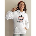 thumbnail image 2 of Witch Way To The Candy? Hoodie Juniors -Image by Shutterstock,  x-Large, 2 of 4