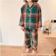 thumbnail image 2 of Conjunto de pijama con cuello vuelto para niña de primavera. Conjunto de pijamas a cuadros verdes navideños para niños pequeños ropa de dormir ropa de dormir. Ropa para niños 11T, 2 of 4