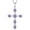 02-amethyst-Feb, variant on VESITIM Cross Necklace for Women 925 Sterling Silver Jesus Christian Cross Pendant July Birthstone Created Ruby Religious Faith Jewelry Gift