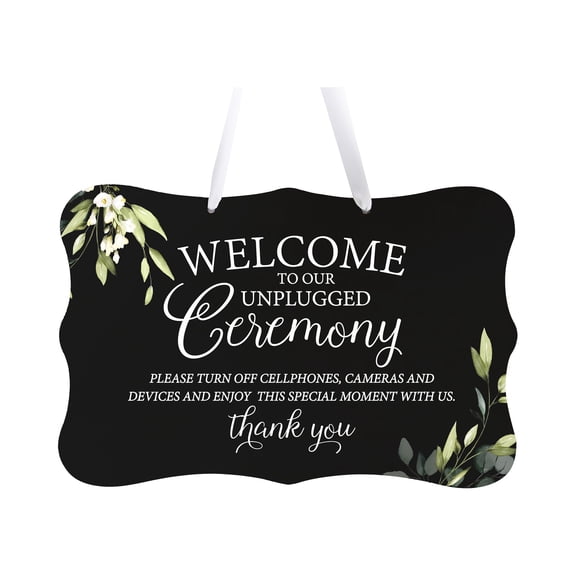 LifeSong Milestones Wedding Wall Hanging Signs For Ceremony And Reception For Couples - Welcome