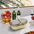 thumbnail image 5 of Boîtes à Lunch Compartimentées pour Adultes, Boîte Bento en Plastique Étanche avec Ustensiles Boîte à Salade Boîte à Lunch pour Enfants, Blanc, 5 of 5