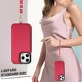 thumbnail image 4 of Crossbody Wallet Phone Case For iPhone 15 Pro Max with Card Holder,Kickstand,Zipper Card Slot Protector Shockproof PU Leather Purse Cover with Removable Cross Body Strap&Wrist Strap,Red, 4 of 8