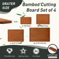 thumbnail image 2 of Juego de tablas de cortar Socisen Bamboo con soporte sobre el fregadero, 2 of 8