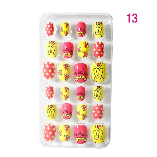 Bolsa de decoración de uñas de princesa, pieza de uña portátil, arte de uñas terminado, parche para niños, arte de uñas, pieza de uña