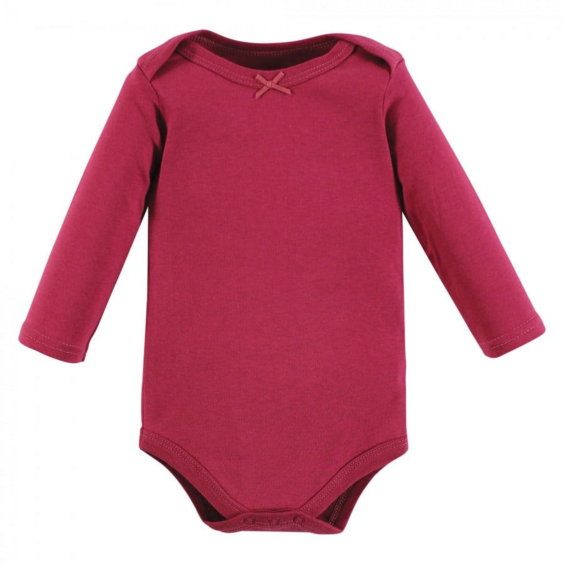 Hudson Baby Cotton Long-Sleeve Bodysuits, 5-Pack, Newborn- 24 Months