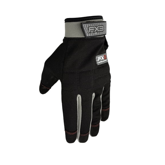 Wells Lamont FX3 Mens Work Gloves, High Dexterity, Black, X-Large