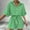 Green, variant on Sakmal Collared Womens Rompers Shirt Short Sleeve Dressy Blue Short Jumpsuits Striped Rompers with Belt
