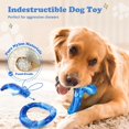 thumbnail image 4 of Juguete masticable para perros Furdog, paquete de 3 unidades, para masticadores agresivos (azul), 4 of 7