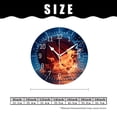 thumbnail image 2 of 10 Inch Wall Clock Battery Operated Silent Clock Decorative for Office, Kitchen, Outdoor, Living Room，Basketball in Fire Flames And Splashing Water Lovely Art, 2 of 4