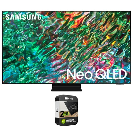 Samsung QN65QN90BAFXZA 65 inch Class Neo QLED 4K Smart TV 2022 (Renewed) Bundle with 2 YR CPS Enhanced Protection Pack