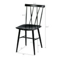 thumbnail image 3 of Costway Set of 2 Dining Side Chairs Chairs Armless Cross Back Kitchen Bistro Caf, 3 of 10