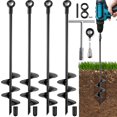 thumbnail image 1 of Anclajes para Suelo Fabulas de Alta Resistencia 18 cm Paquete de 4 para Juegos de Columpios, 1 of 6