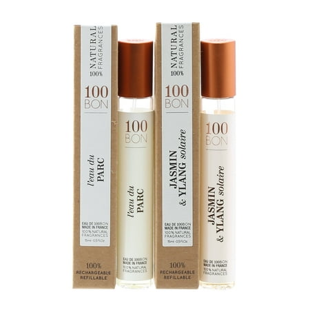 100Bon L'Eau Du Parc, Jasmin Ylan Solair Eau De Parfum Spray, Unisex Fragrance, 0.5 Oz