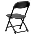 Flash Furniture Kids Black Plastic Folding Chair
