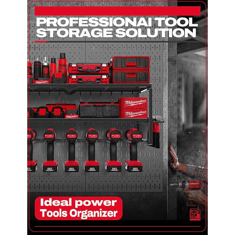 Amoowis Power Tool Organizer, Garage Organization with 7 Drill