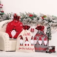 thumbnail image 4 of Billuyoard Saco con cordón de Navidad letras impresas medias de frutas de Navidad exquisito bosque hombre Goodie bolsa de gran tamaño fiesta en casa Kits de decoración para fiestas Beige Billuyoard HA069915-03, 4 of 6
