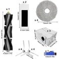 thumbnail image 3 of Cepillos laterales principales, filtros HEPA, paños de limpieza y bolsas para el polvo de la aspiradora robot Deebot T20 Omni., 3 of 5
