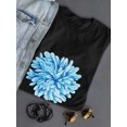 thumbnail image 3 of Watercolor Blue Chrysanthemum T-Shirt Women -Image by Shutterstock, Female XX-Large, 3 of 4