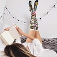 thumbnail image 5 of Doodle Abstract Character Womens Thigh High Stocks Over Knee High Socks Thigh Tigh Boot Stockings, 5 of 7