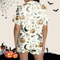 thumbnail image 5 of Stylish Women Pajama Sets Halloween Comfortable Sleepwear Round Neck Design Decorative Pattern Ideal for Fall Winter Versatile Casual Wear, 5 of 7