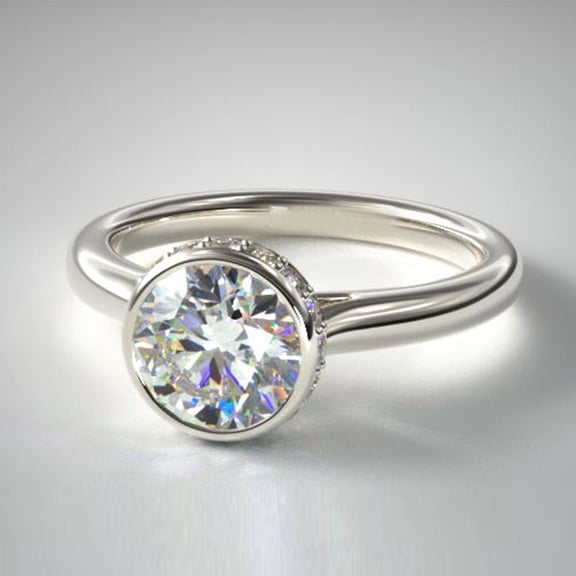 Solid 950 Platinum 0.66 Ct IGI / GIA Certified Lab Grown Diamond Ring for Women Sizable