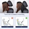 thumbnail image 3 of Almohada de apoyo para el cuello del asiento del coche YONGSHENG negro paquete de 1, 3 of 5
