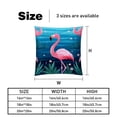 thumbnail image 5 of Flamingo Luxurious Velvet Throw Pillow Covers Set of 2 - 16x16, 18x18, 20x20 Inches - Unique Patterns - Ideal for Bed Pillow, Chair Pillow Covers, Throw Pillows for Various Occasions, 5 of 6