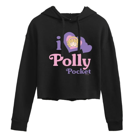 Polly Pocket - I Love Polly Pocket - Junior's Cropped Hoodie