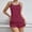26-Wine, variant on Womens Pajama Sets Shorts,Women’s Strawberry Print Pajama Set Tank Top & Shorts 2-Piece Sleepwear,Wine,L