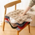 thumbnail image 3 of Xiao Hua Cojín de Peluche de Conejo Verde -1 Pieza, Cojín Cuadrado para Silla de Comedor de 19.69 X 19.69 Pulgadas, Tela de Respaldo Antideslizante, Cojín para Silla de Comedor de Textura Esponjosa, 3 of 4
