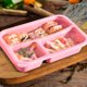 thumbnail image 3 of Caja de Almuerzo de Bento Box con 3 Compartimentos para Ensalada de Fruta, Caja Fuerte de Microondas Y Reutilizable, Caja de Almuerzo de Escuela Secundaria, 3 of 6