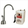 Westbrass D272H-07 Develosah 2-Handle Hot Water Dispenser Faucet in Satin Nickel with Hot Water Tank