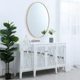 thumbnail image 4 of Metal frame oval mirror 40 inch in Brass, 4 of 5