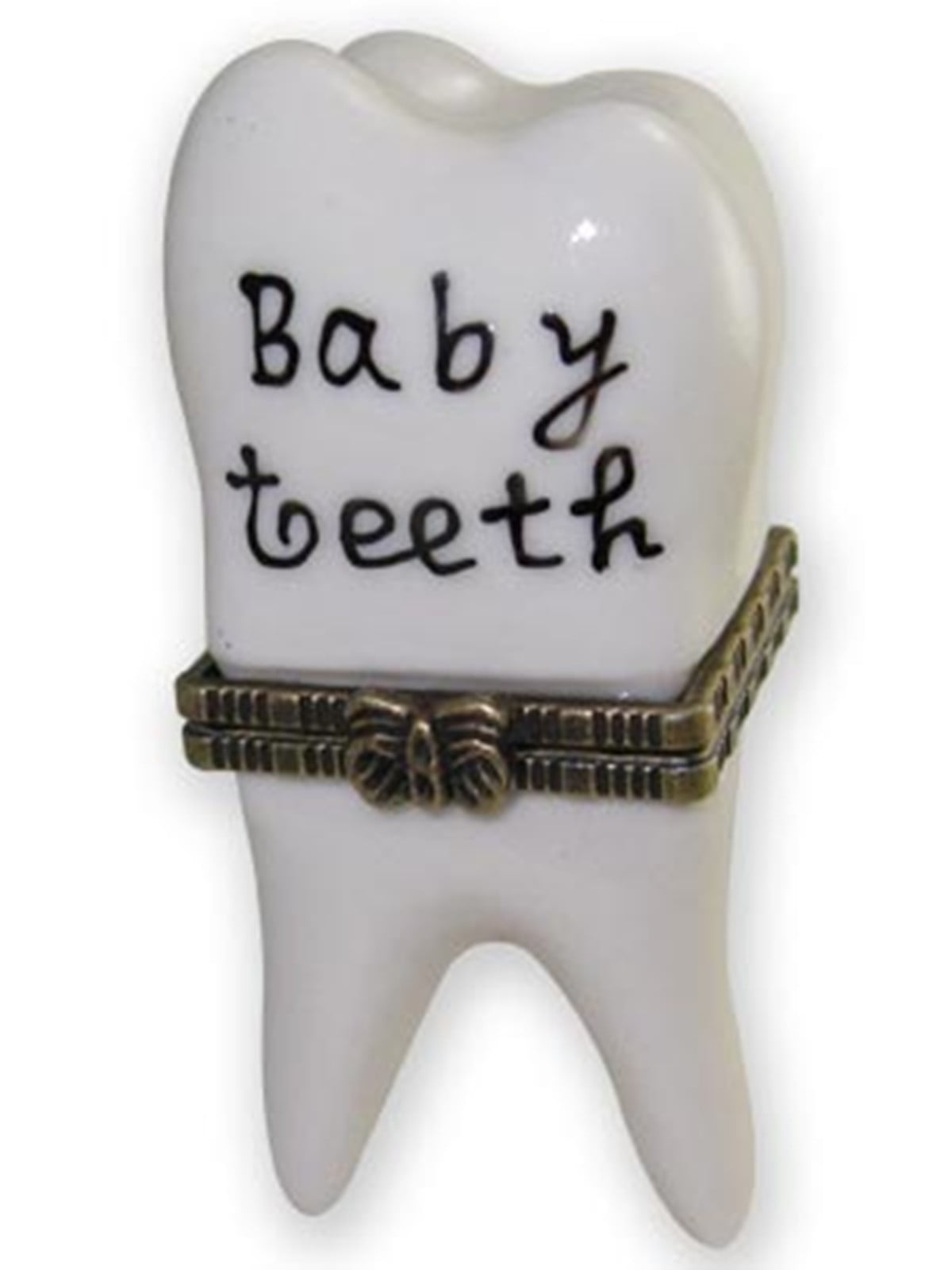 Cute First Baby Tooth Teeth Hinged Trinket Box