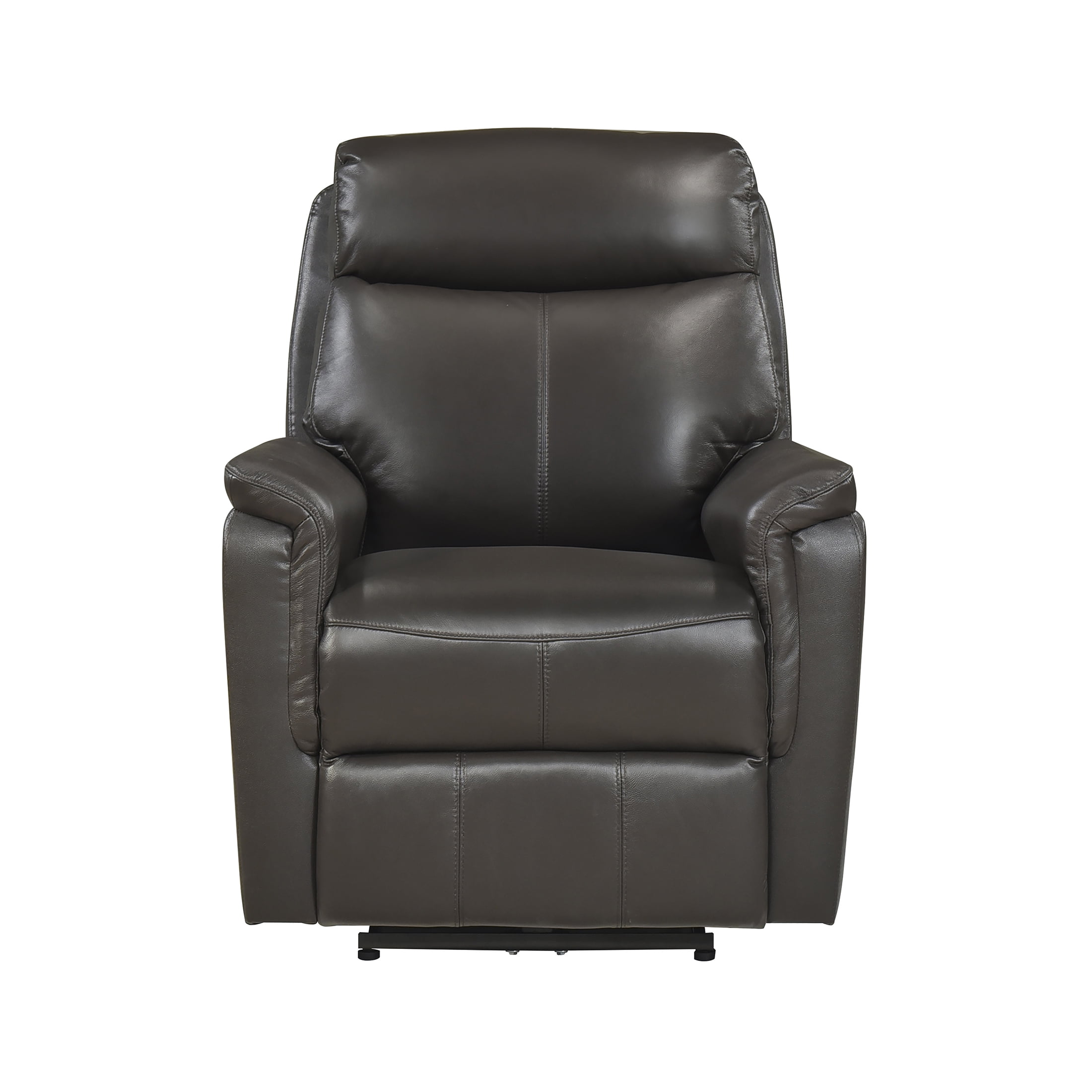 OakvillePark Sylviette Leather Match Power Reclining Chair, Dark Brown