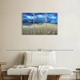 thumbnail image 2 of Elephant Stock White Sand Dunes Wall Art - Horizontal Multi Panel Canvas - Living Room Wall Decor - Nature Multi Panel - Blue And Gray Decor - 33" x 20", 2 of 4