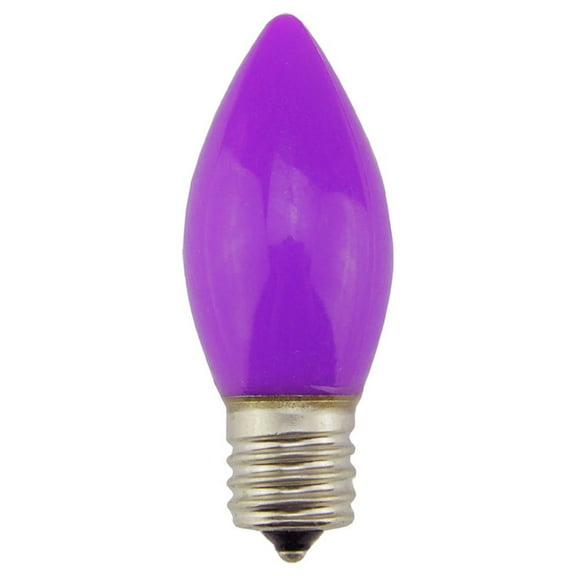 Pack of 4 Opaque Purple C9 Christmas Replacement Bulbs