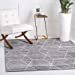 thumbnail image 3 of Unique Loom 3151530 7 ft. 10 in. x 7 ft. 10 in. Geometric Trellis Frieze Square Rug, Light Gray, 3 of 15