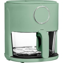 COOK WITH COLOR Air Fryer, 4Qt Glass Air Fryer, Stylish Kitchen Appliance, Green