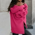 thumbnail image 6 of Timegard Zip up Hoodies for Women Long Sleeve Side Split Sweatshirts Pullover Fall Jacket with Pockets, 6 of 7