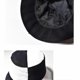 thumbnail image 5 of Sombrero de pescador de viaje con abertura en blanco y negro, protección solar, para pesca, para hombres y mujeres, 5 of 5