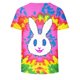thumbnail image 5 of Tops de Cuello Redondo para las Mujeres de Moda Suelto Casual Relajantemente Impresa Camiseta de Manga Corta Top Casual Tops Sueltos para las Mujeres, 5 of 5