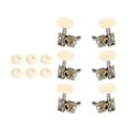 thumbnail image 5 of Kokiya 6 Pieces Tuning Keys Pegs Sturdy Guitar Tuner for Acoustic Guitars Accessory White Double Hole, 5 of 9