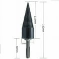 thumbnail image 2 of Conos de tornillo, divisor de madera, juego de brocas con opciones de mango redondo y mango cuadrado para preparación de leña, divisor de troncos multifunción de 32 mm, 2 of 4