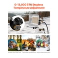 thumbnail image 3 of VEVOR Propane Tank Top Heater 13000 BTU Rapid Heating Infrared Single Burner, 3 of 9