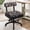 Black and yellow, variant on Lessmore Sewing Chair Adjustable Height & Back Support, Upholstered Craft Chair with Drawers for Sewing Room, Home Office