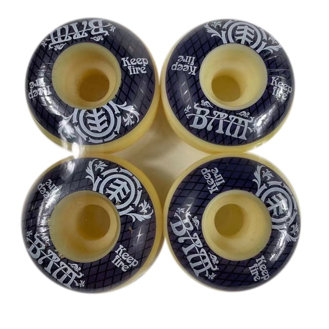4 Pcs Roues de Planche à Roulettes 54mm Dureté PU Planche à Roulettes 85A Roues de Longboard pour Street Longboard Planche à Roulettes Roue, 4 x Roue de Planche à Roulettes, Couleur Aléatoire