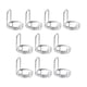 thumbnail image 1 of Juego de 10 anillos de uñas Halal, no se deslustran, tamaño ajustable, reutilizables para niñas. plata, 1 of 9